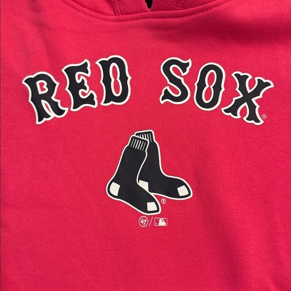 NEW! 47 Brand Girls’ Red Sox Hoodie, sz L - Picture 5 of 7